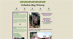 Desktop Screenshot of nehalembaywinery.com